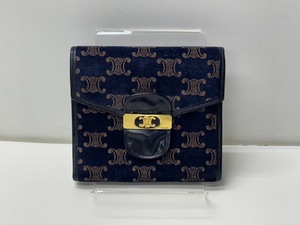 〔2364〕☆CELINE オールドセリーヌ　　スウェード マカダム　3つ折り財布 ☆