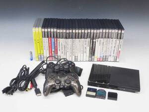 ◆(NS) 動作確認済 ソニー プレイステーション 2 本体 SCPH-90000 コントローラー G2 ANS-GE011 SCPH-10010 他 ゲームソフト 30本 セット