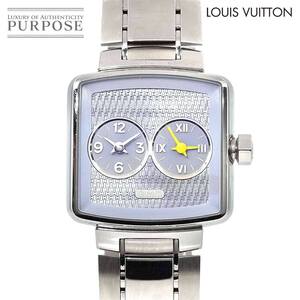 ルイ ヴィトン LOUIS VUITTON スピーディディオジェット GMT Q2371 レディース 腕時計 グレー クォーツ ウォッチ Speedy Duojet 90246395