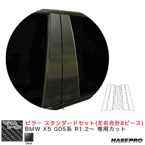 マジカルカーボン ピラー スタンダードセット BMW X5 G05系 R1.2～ カーボンシート【ブラック】 ハセプロ CPB-34