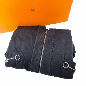 【中古】未使用 エルメス HERMES レディース ジップアップ・ニットカーディガン　モール