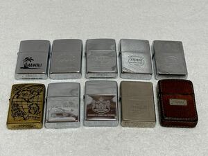 【104-23】1円〜 ZIPPO ジッポー ライター 10点まとめ 現状出品 喫煙 喫煙具 シルバー ゴールド 同梱不可