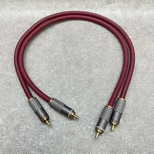 E1203）audio-technica 　オーディオテクニカ　 PCOCC　RCAケーブル 　約54cmペア（55）