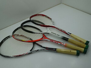 YONEX　ヨネックス軟式テニスラケット4本　Ｆ-LASER7Ｓ　INX900　NEXIGA90G　BR-300　送料無料