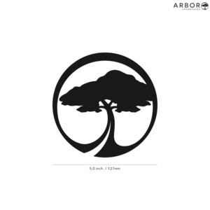【ARBOR】アーバー★04★ダイカットステッカー★切抜きステッカー★5.0インチ★12.7cm