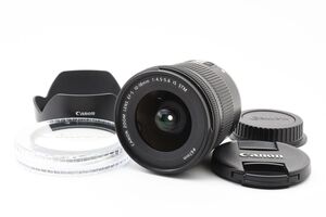 111524Y6 超美品　Canon EF-S 10-18mm F4.5-5.6 IS STM 広角レンズ　フード　フィルター付き　キャノン