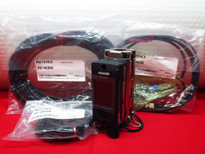 KEYENCE キーエンス FD-H22F クランプオン式流量センサ / FD-HCB10 電源ケーブル / FD-HCS2 / OP-85504 4点セット 管理24D1222I-C2