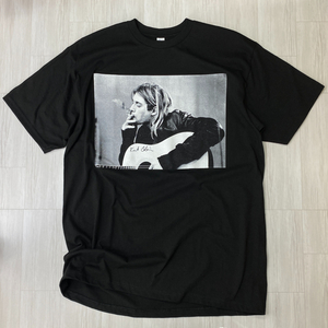 ロサンゼルス発 【S】 Kurt Cobain カートコバーン 半袖 ヘビーウェイト Tシャツ 黒 バンドT ロックバンド USA規格 ニルヴァーナ