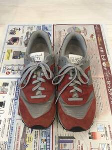 new balance M577 PSG RED GRY ニューバランス UK8 1/2 26.5cm程度 送料無料