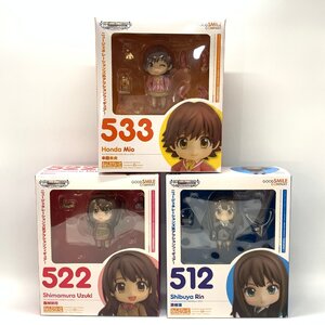 1円～ ねんどろいど 512 渋谷凛 / 522 島村卯月 / 533 本田未央 アイドルマスター シンデレラガールズ【ジャンク・現状品】 [0122-S3]