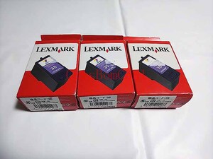 □○ 純正 インク LEXMARK 35 カラー 3個 [未開封]