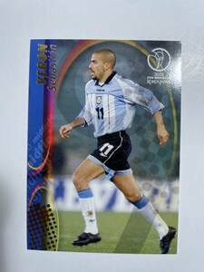 panini 2002 FIFA WORLD CUP KOREA JAPAN BASE CARD VERON NO.6 日韓ワールドカップ ベース レギュラー ベロン ヴェロン アルゼンチン