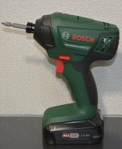 ボッシュ BOSCH 18V 1.5AH インパクトドライバー バッテリー2個付 IPD218 (管387YO)