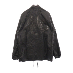 ブラックコムデギャルソン ×NYLON TAFFETA COACH JACKET ナイロンコーチジャケット スナップジャケット 1E-J101 ブラック