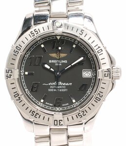 ブライトリング 腕時計 デイト コルトオーシャン A17350 自動巻き ブラック メンズ BREITLING [0604]