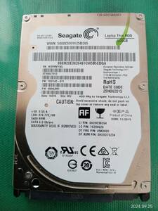 ★Seagate★ 500LT012/500GB/RoHS/7mm/2480回/4759h/動作良好