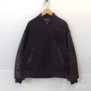 WIND AND SEA × DELUXE VARSITY JKT 袖カウレザースタジャン A84