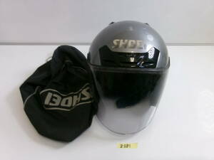 (Z-581)SHOEI ジェットヘルメット J-FORCE Mサイズ 現状品