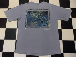 90s USA製 Crazy Shirt Hawaii Tシャツ L 90年代 オールド クレイジーシャツ ハワイ フィッシュアート VINTAGEビンテージ 古着 魚 FISH ART