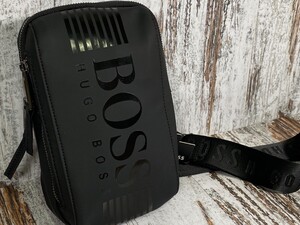 HUGO BOSS　 ボディバッグ　ショルダーバッグ　斜め掛け　ブラック