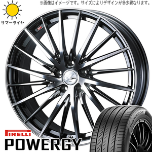 225/50R18 サマータイヤホイールセット エスティマ etc (PIRELLI POWERGY & LEONIS FR 5穴 114.3)