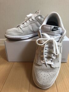 【美品】28㎝ US10 NIKE DUNK LOW By You ナイキ ダンク バイユー 白　グレー　スウェード