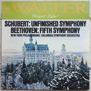 LP ベートーヴェン 交響曲第5番運命 シューベルト交響曲第8番未完成 ブルーノ・ワルター コロンビア響 ニューヨークフィル SONC-10101