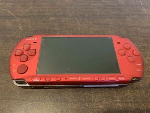 SONY PSP PSP-3000 赤 本体 通電未確認 現状品　Y1148