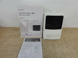 ♪ Port Tech ミニファンヒーター CF-26R-W 2014年製 動作確認 ※現状品 ■８０