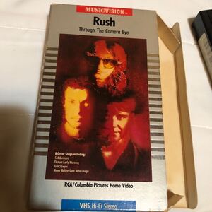 音楽ビデオテープ　RUSH through the camera eye ラッシュ　スルー・ザ・カメラ・アイ