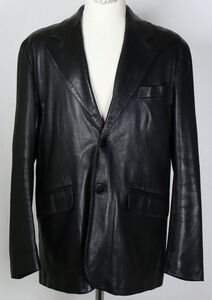 agnes b HOMME lamb leather 2B jacket black size 52 アニエスベーオム ラムレザー ジャケット b8558