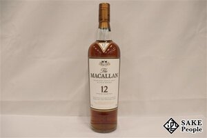 ◇1円～ ザ・マッカラン 12年 シングルモルト シェリーオークカスク 旧ラベル 700ml 40% スコッチ