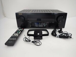 【良品】DENON デノン デンオン AVアンプ AVサラウンドレシーバー AVR-X550BT 2020年製 リモコン付 ∽ 6E6C5-1