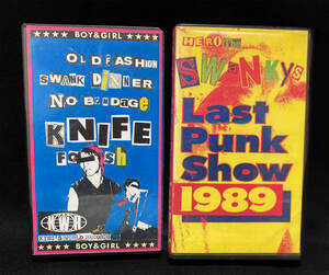 Swankys VHS セット The Public Television/Last Punk Show 1989 廃盤 未DVD化 ★特典付★スワンキーズ/GAI