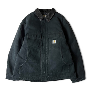 ビッグサイズ Carhartt 中綿 キルティング ライナー ダック トラディショナル コート 52 黒 / カーハート ブラック ジャケット C03