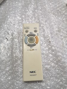 NEC RE0207 照明リモコン 中古 クリック