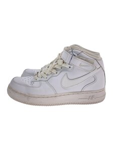 NIKE◆AIR FORCE 1 07 MID_エア フォース 1 07 ミッド/24cm/WHT/レザー