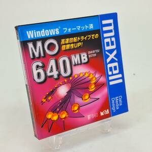 匿名配送 新品未開封品 maxell/マクセル 3.5型MO 640GB プラスチックケース入り