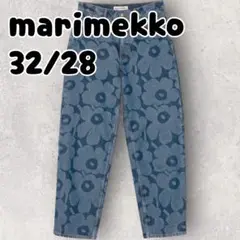 限定 marimekko Maridenim Unikko デニムパンツ 32