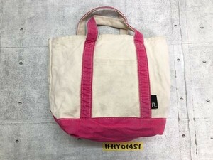 ROOTOTE ルートート バイカラー ハンドバッグ かばん アイボリー×ピンク