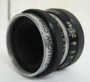 昭和レトロ 当時物 RETRO LENS ELMO エルモ レンズ Dマウント Zunow Cine 13mm/f1.9 Made in japan 日本製