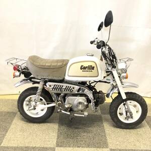 ＊【希少/引取限定】HONDA ゴリラ Z50J ホワイトスペシャル 鍵付 限定車 1988年 原付 バイク 白 昭和レトロ レア ホンダ Gorilla 不動