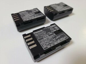 Panasonic 純正バッテリー DMW-BLF19【中古】3本セット　対応機種:DMC-GH3、DMC-GH4、DC-GH5、DC-GH5S など