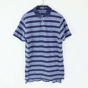 Polo Ralph Lauren ラルフローレン S/S ポロシャツ ワンポイントロゴ サマー ボーダー ( メンズ L ) M9460 1円スタート