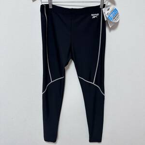 新品　3850円　リーボック　Reebok 水陸　ラッシュ　スパッツ　LL メンズ　水着 XL スポーツ　タイツ ブラック UV遮蔽率90%以上