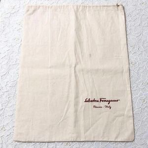 サルヴァトーレ・フェラガモ「Salvatore Ferragamo」パンプス保存袋 (3347) 正規品 付属品 内袋 布袋 巾着袋 30×39cm 仕切りあり