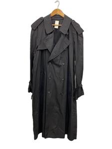 Aquascutum◆トレンチコート/-/-/BLK/無地