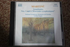 ボフスラフ・マルティヌー:交響曲第1番/交響曲第6番「交響的幻想曲」アーサー・フェイゲン（指揮）ウクライナ国立交響楽団/naxos/CD