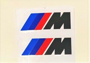 限定品　3ｃｍ×１ｃｍ　///M 耐熱シール　黒系　　ブレーキキャリパー　　ドアミラー　ドアノブ　ガラス　その他外装