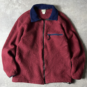 90s LLBean フルジップ パイル フリース ジャケット / 90年代 エルエルビーン LLビーン オールド エンジ